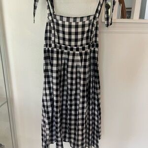 Old Navy Black and White Checkered Mini Dress